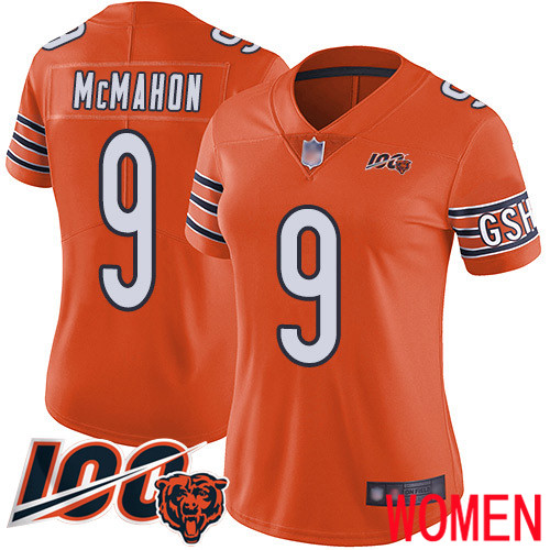 Chicago Bears Limited Orange Women Jim McMahon Alternate Jersey NFL Football 9 100th Season